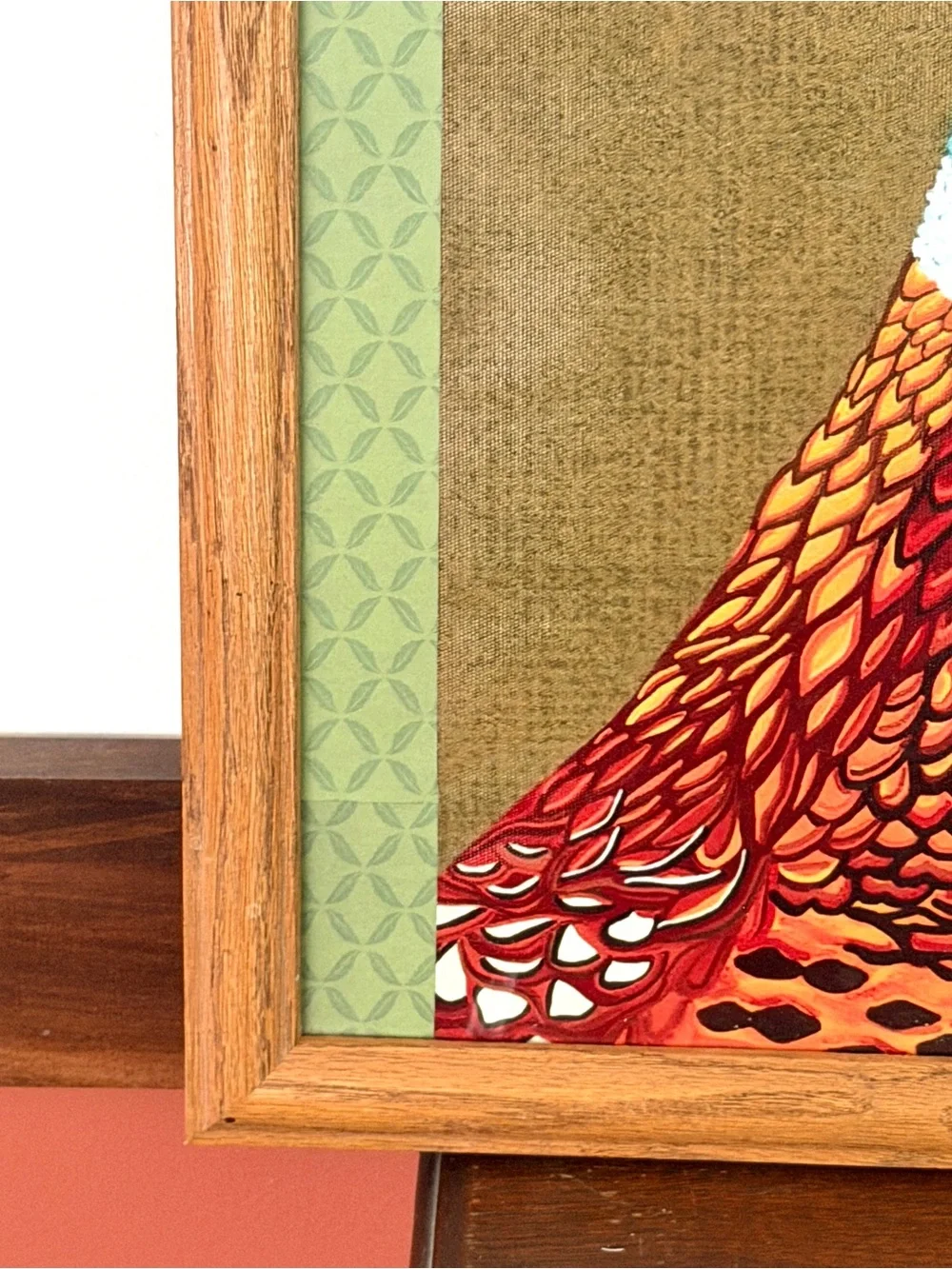 Pheasant Wildlife Game Bird Hunting Cabin Canvas Art Print Vintage Wood Framed